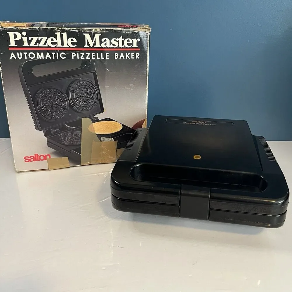 Salton Pizzelle Maker Master Automatic Electric Baker WM-6 1994 VTG Tested!
